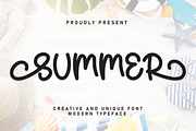 SUMMER | Script Font, a Handwritten Font by Scratchones (Thumbnail 1 of 9)