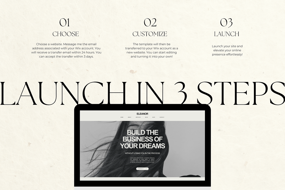 Wix Website Template Small Business, a Wix Template by Branding Babe Co. (Photo 5 of 10)