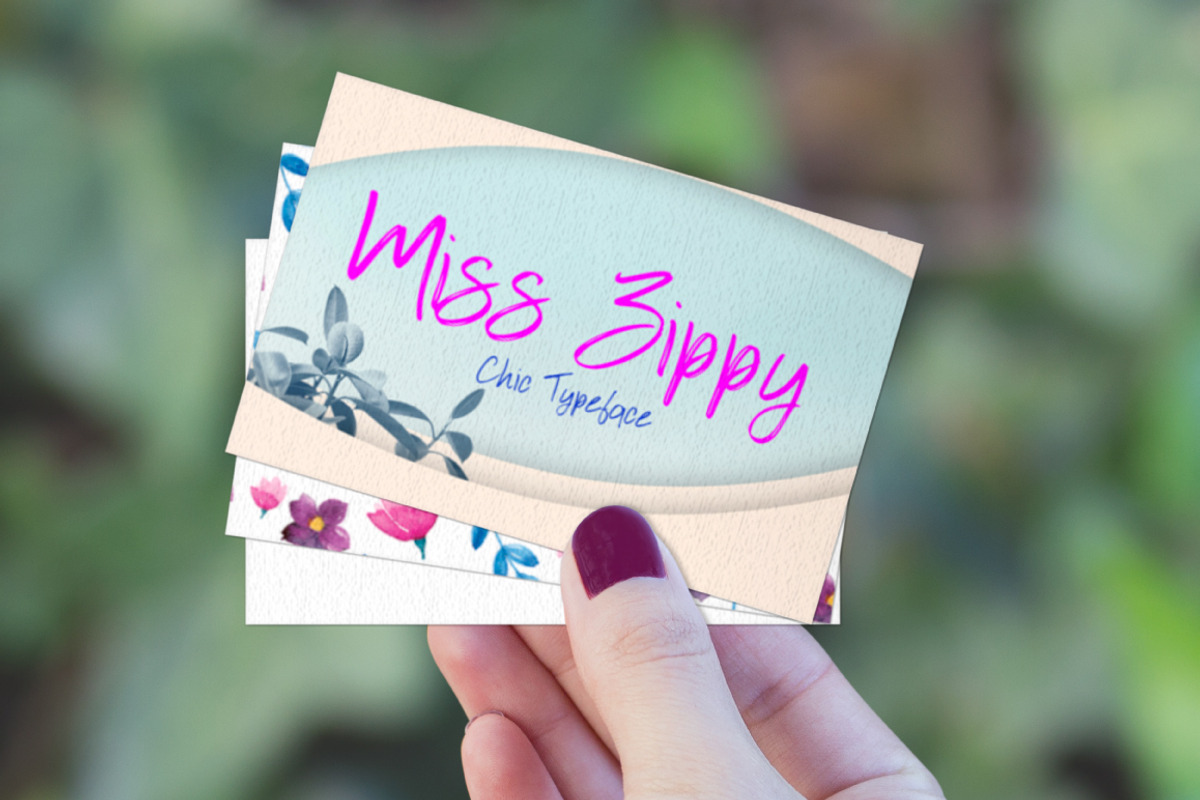 Miss Zippy | Chic Typeface preview 5