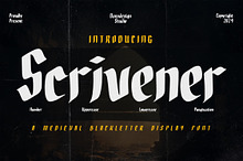 Scrivener Handwritten Blackletters