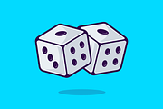 Dice Floating Cartoon, an Object Illustration by Catalyst Labs (Thumbnail 2 of 3)