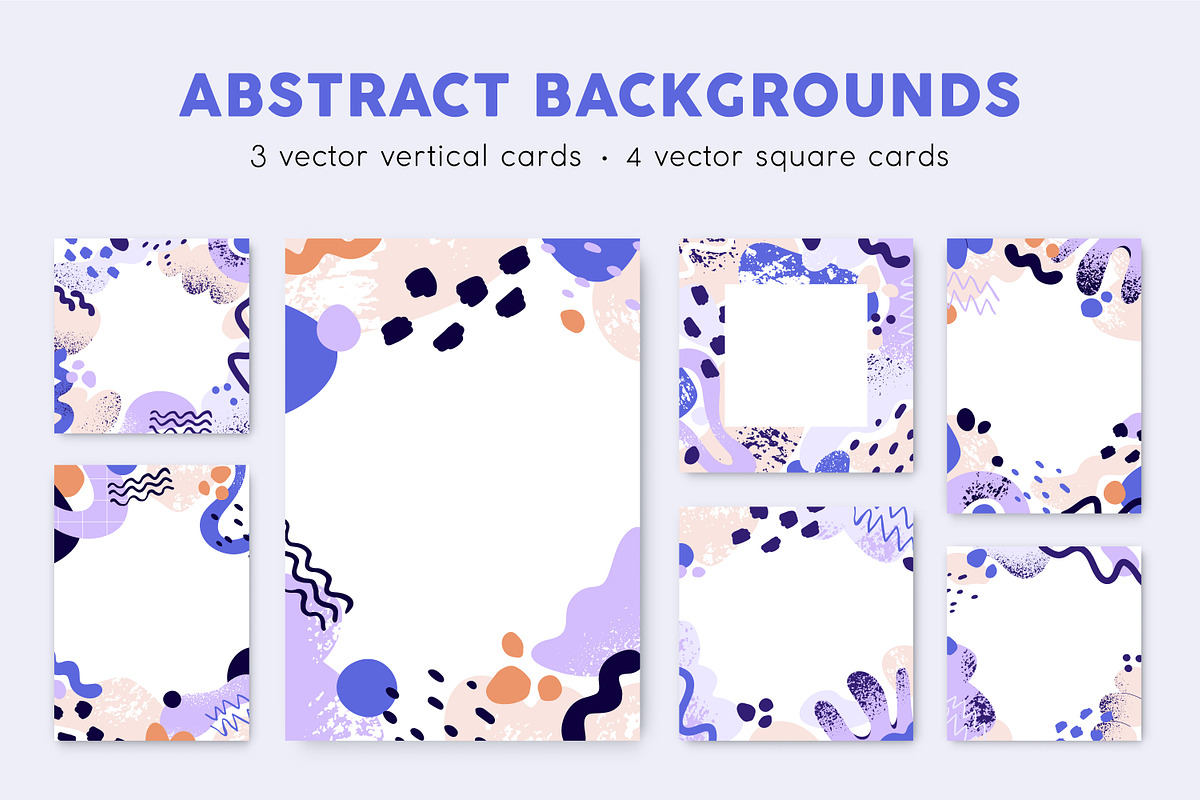 Trendy abstract frame background set, a Decorative Illustration by Good Studio (Photo 1 of 8)