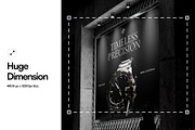 Wall Billboard Mockup, an Advertising Mockup by SLAB! Design (Thumbnail 2 of 6)