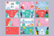 Merry Christmas Cover Templates, a Seasonal Illustration by alexdndz (Thumbnail 2 of 11)
