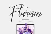 Fturism Brush Script Sans Font, a Script Font by Maulana Creative (Thumbnail 1 of 6)