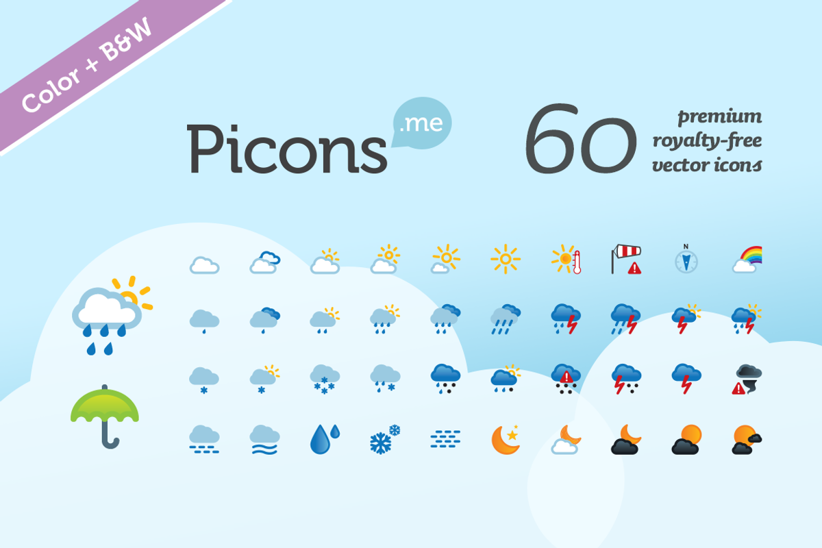 Picons Weather icons, an Icon by Picons.me
