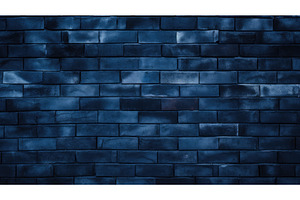 color navy blue brick ai generated, an Architecture Photo by pikepicture