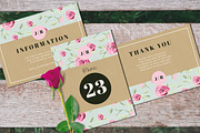 Vintage Wedding Invitation Suite, an Invitation Template by wulano (Thumbnail 5 of 5)