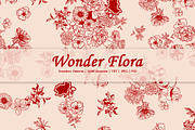 Wonder Flora Print & Pattern, a Pattern Graphic by GND ART STUDIO (Thumbnail 1 of 8)