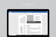 Modern Resume/CV Template, a Resume Template by Proper_media (Thumbnail 5 of 5)