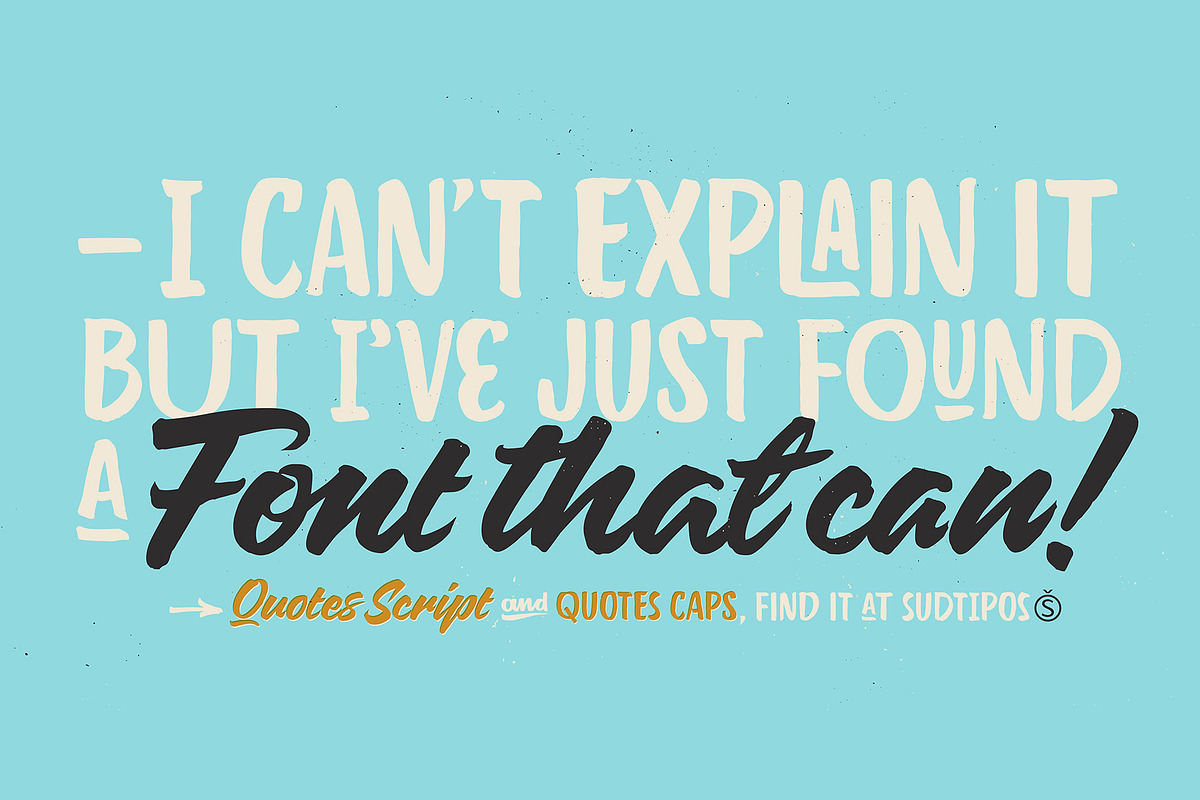 Quotes, a Script Font by Sudtipos