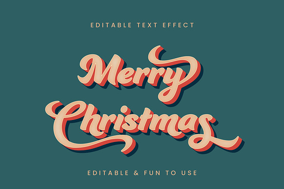 Script Retro 3D Text Effect preview 3