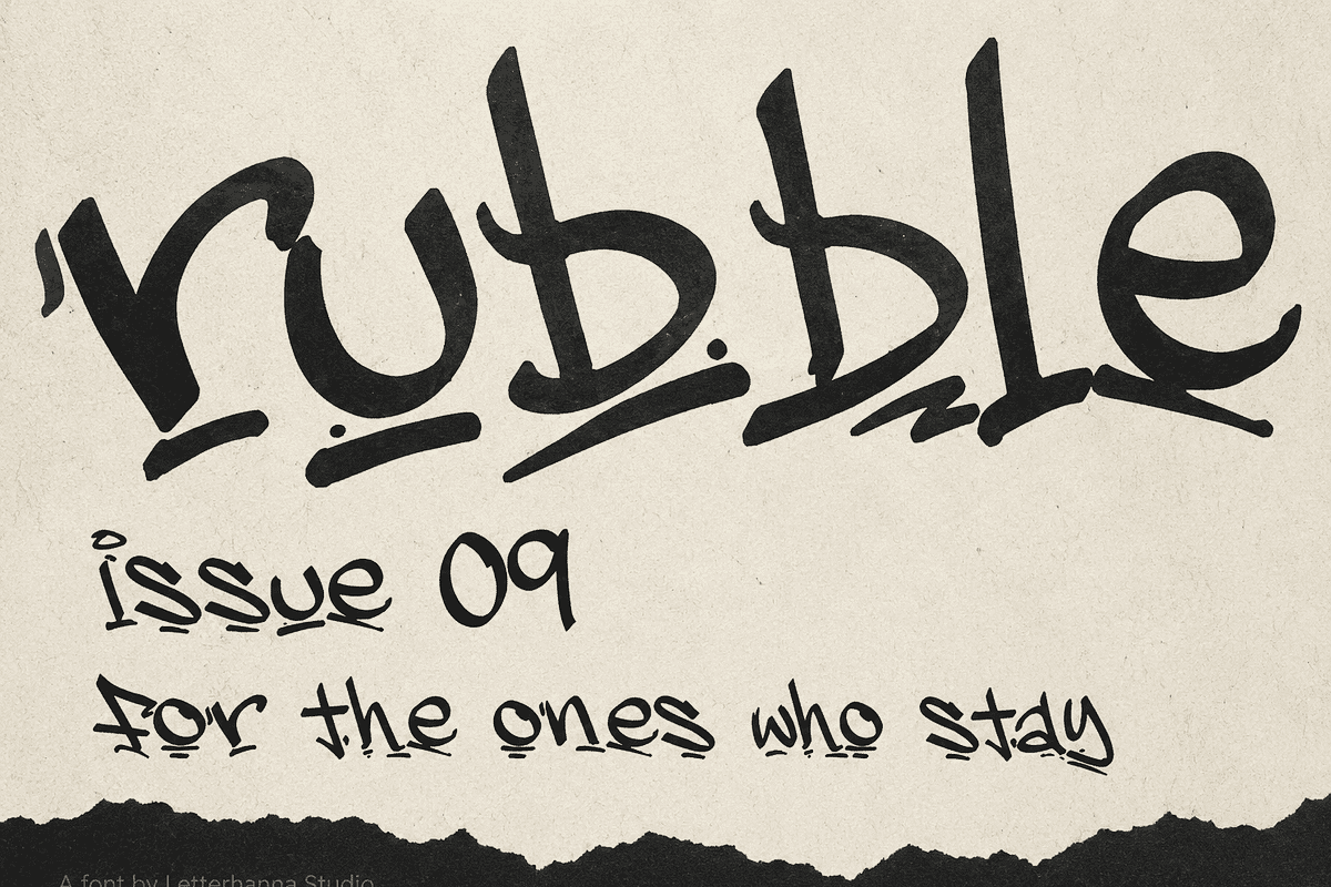 Brickscrawl Font, a Handwritten Font by Letterhanna Studio (Photo 10 of 10)