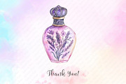 Lavender Mother’s Day Clipart, an Illustration by Watercolor design (Thumbnail 9 of 13)