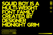 Squid Boy - Ink Bleed Sans Serif, a Font by Midnight Grim (Thumbnail 1 of 10)