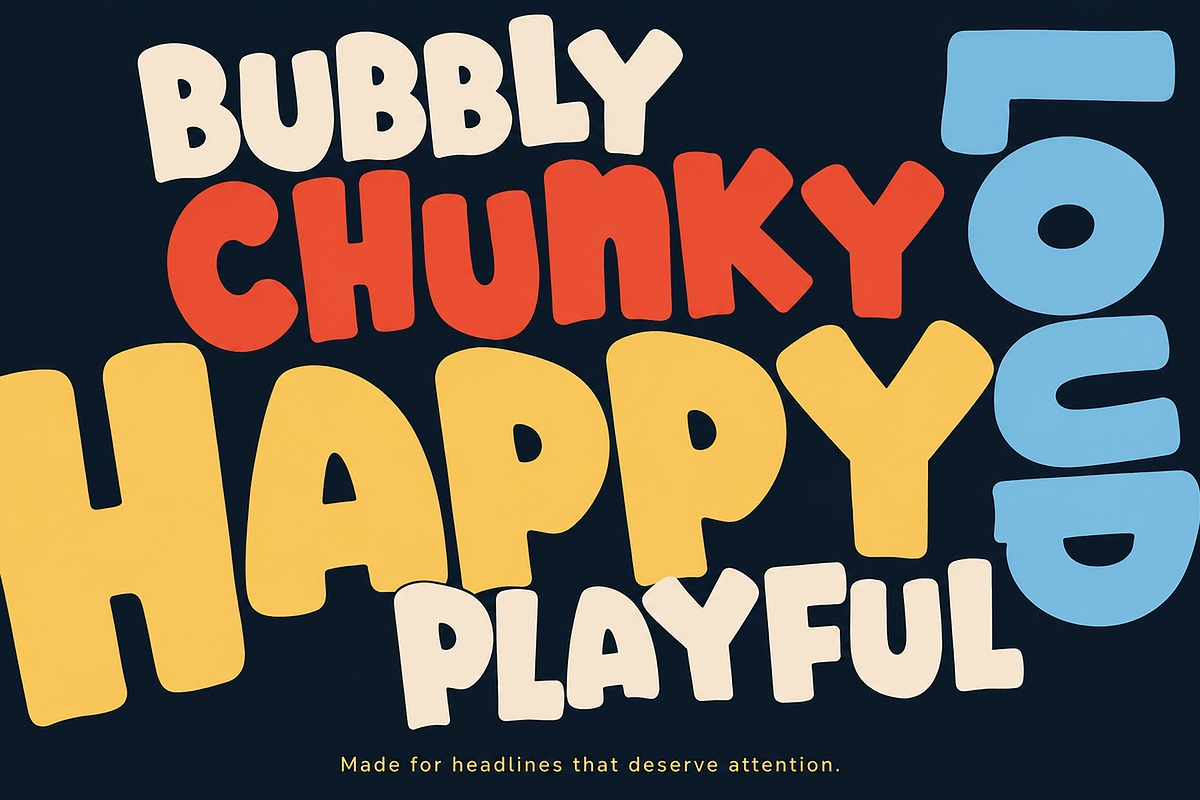Jumbo Pop, a Slab Serif Font by Wow Magic (Photo 3 of 5)