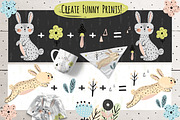 Rabbits Collection: patterns, cards, an Animal Illustration by Gulnara Sabirova (Thumbnail 9 of 16)