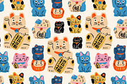 Lucky cats, an Animal Illustration by Twisted Tail (Thumbnail 4 of 6)