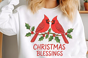 Christmas Blessings Cardinal PNG, an Illustration by SinaCreation (Thumbnail 2 of 7)