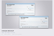 Cheque Mockup Template, a Finance Illustration by DesignerCandies (Thumbnail 1 of 5)