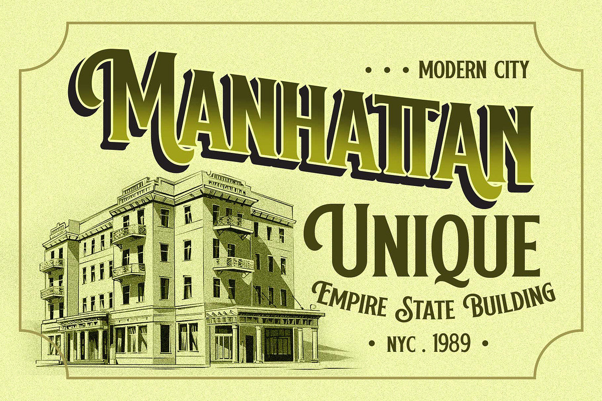 Bancher - Vintage Typeface, a Serif Font by Arterfak Project (Photo 2 of 15)