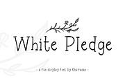 White Pledge, a Sans Serif Font by khurasan (Thumbnail 1 of 5)