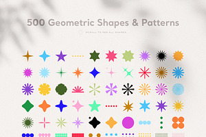 500 Geometric Shapes & Patterns