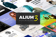 ALIUM 3 | Social Media Pack, a Social Media Template by laaqiq (Thumbnail 1 of 6)