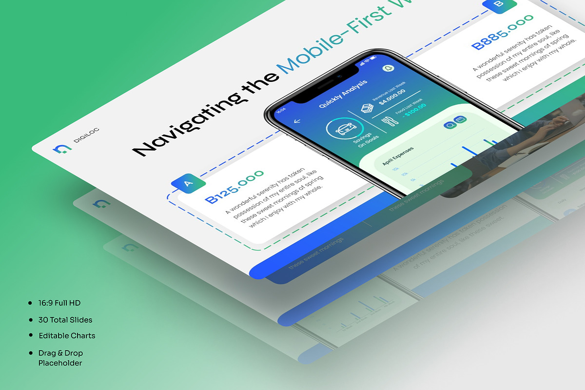 Startup SaaS PowerPoint Template, a Presentation Template by Premast (Photo 2 of 5)