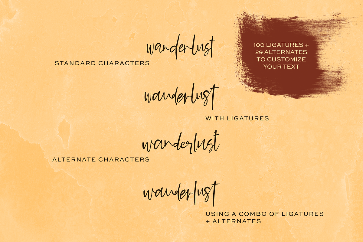 Saffron Night Signature Script preview 8