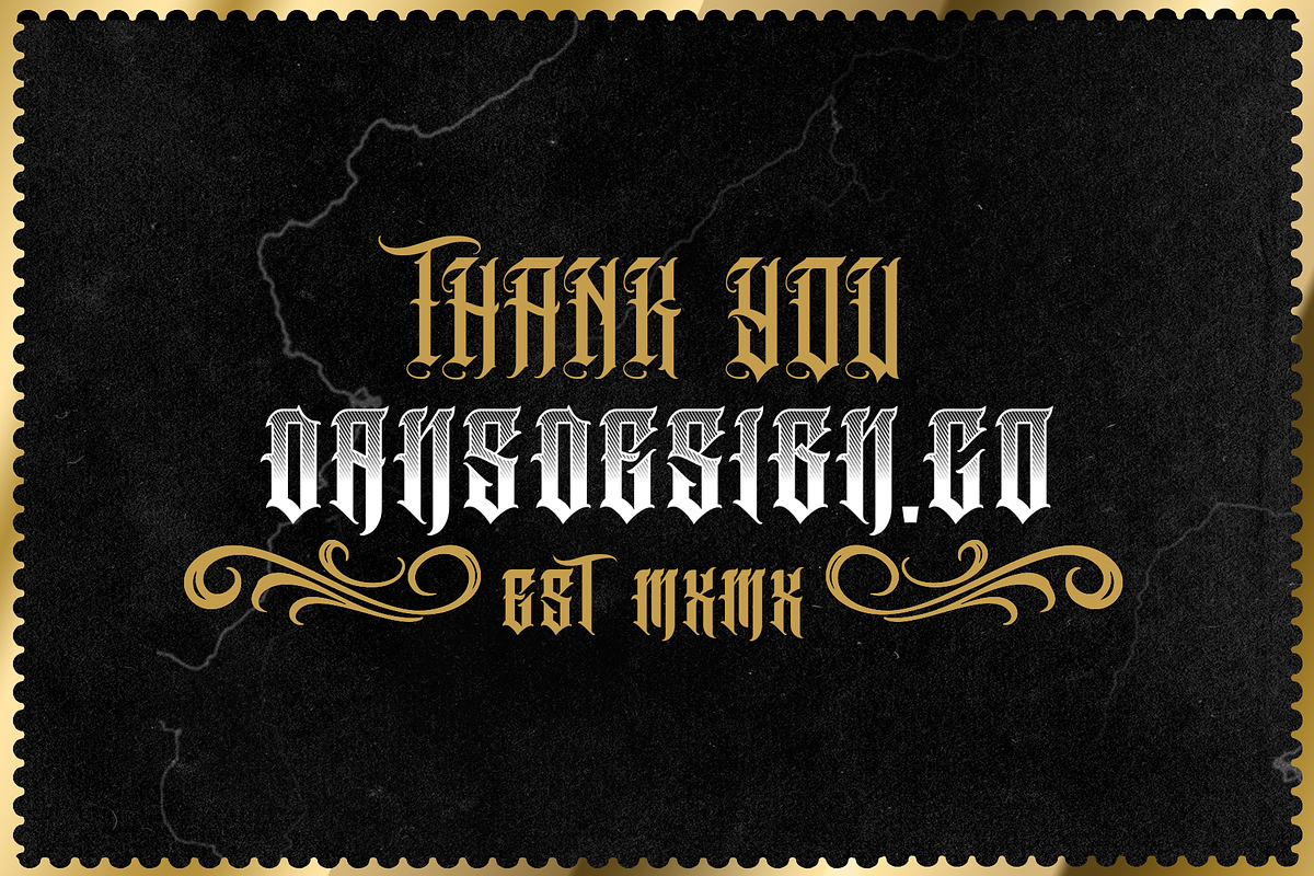 NUMERO, a Blackletter Font by dansdesign (Photo 7 of 7)