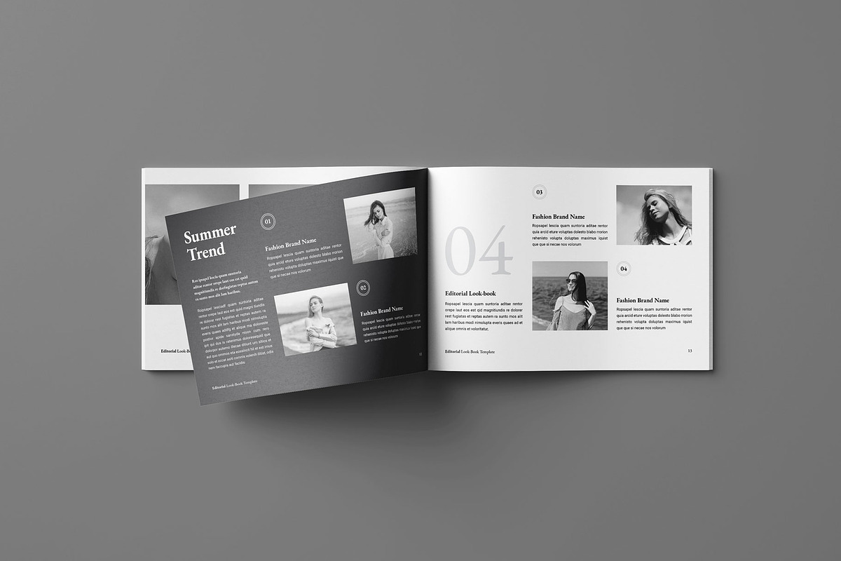Look-book Template Landscape, a Magazine Template by Seeing-art (Photo 7 of 10)