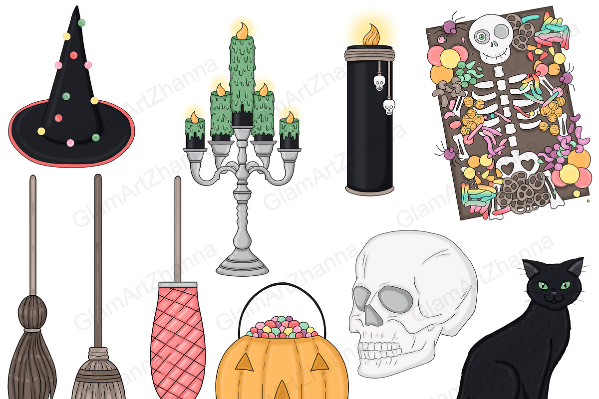 Magic Clipart, a Seasonal Illustration by GlamArtZhanna (Photo 2 of 5)