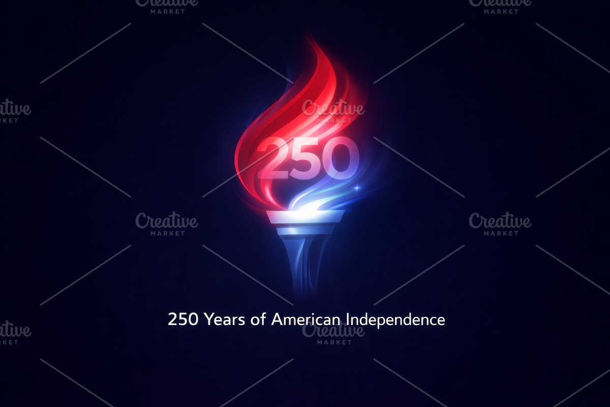 USA independence day torch illustrat, an Illustration by Dvoevnore photos