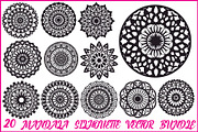 20 Sacred Geometry Mandala Set, an Illustration by hafijul (Thumbnail 1 of 21)