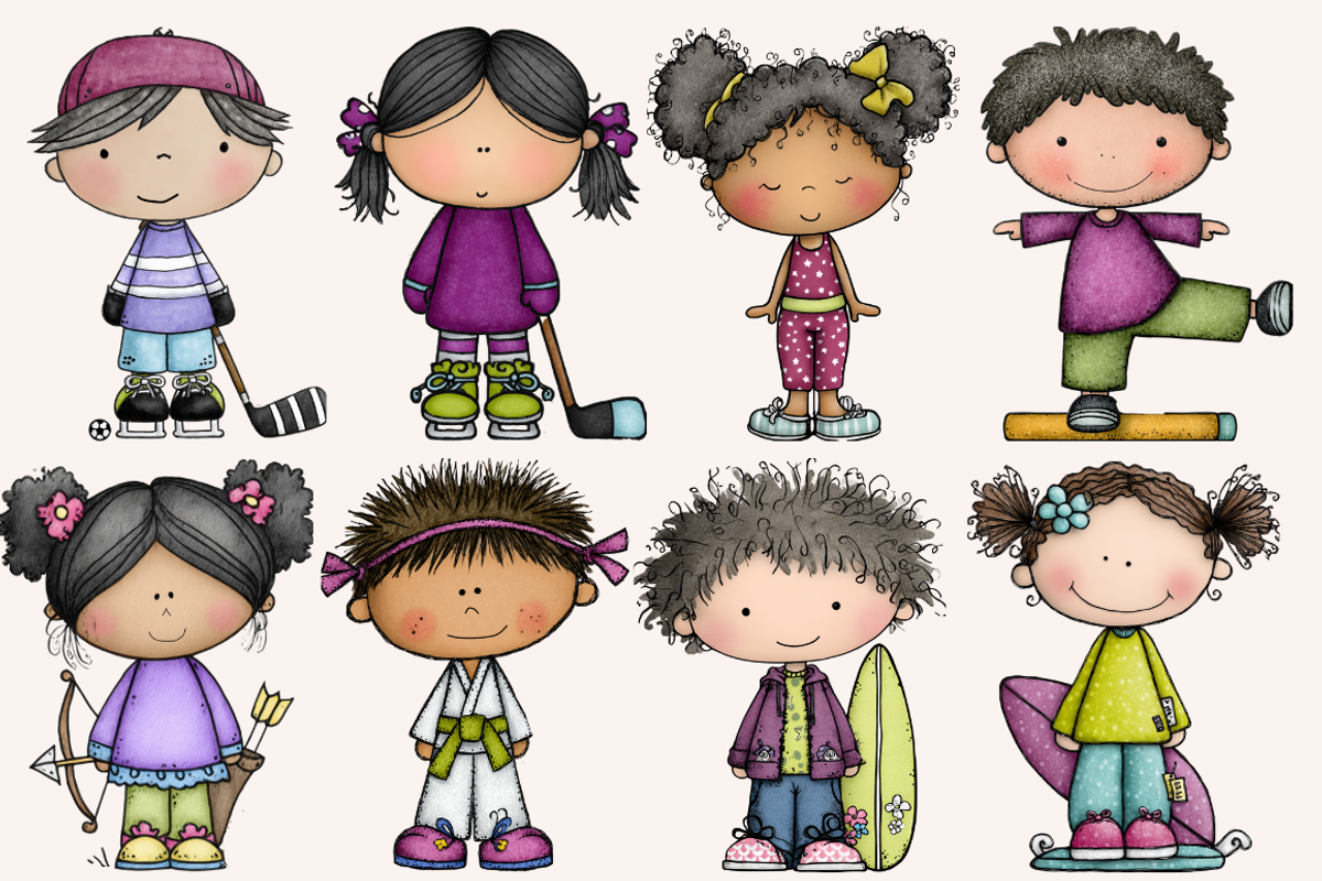 Quirky Kids and Their Sports, a Person Illustration by PrintHaven Designs (Photo 8 of 8)