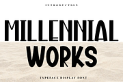 Millennial Works, a Script Font by InermediaSTUDIO (Thumbnail 1 of 8)