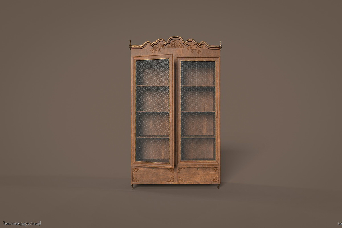 Vintage furniture set_1, a Furniture 3D Model by Snji | 3D Models (Photo 9 of 16)