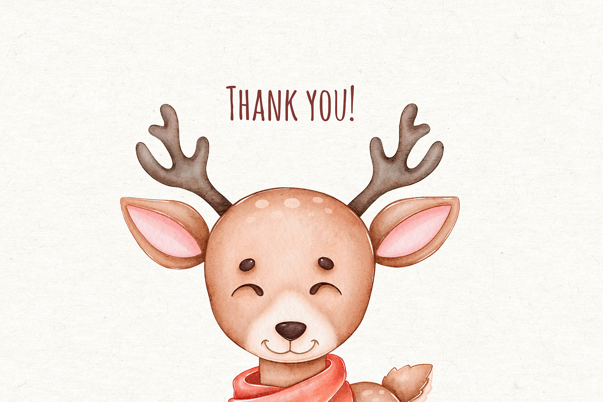 Christmas Watercolor Clipart Png, a Seasonal Illustration by ekossa_art (Photo 8 of 8)