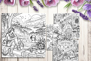 Cozy Sci-Fi Adult Coloring Pages, a Brochure Template by LA Design (Thumbnail 6 of 10)