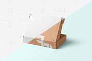 Courier Box Mockup, a Product Mockup by MockupCraft (Thumbnail 2 of 4)