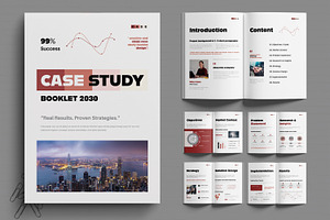 Creative Case Study Booklet, a Stationery Template by MightyDesign