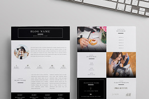 Beauty Blogger Media Kit | Two Pages