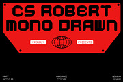 CS Robert Mono Drawn, a Sans Serif Font by Craft Supply Co. (Thumbnail 1 of 8)