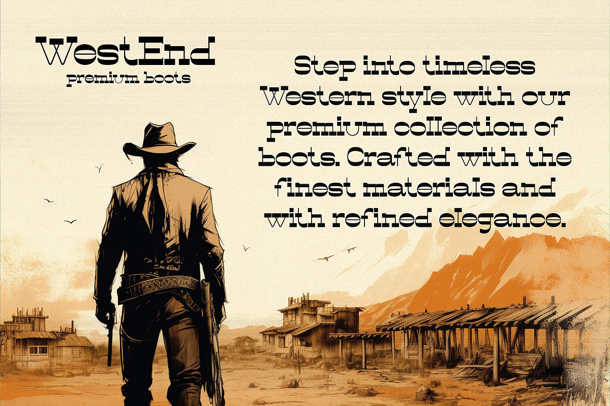 Canyon Slab - Wild West Typeface, a Slab Serif Font by HipFonts (Photo 3 of 9)