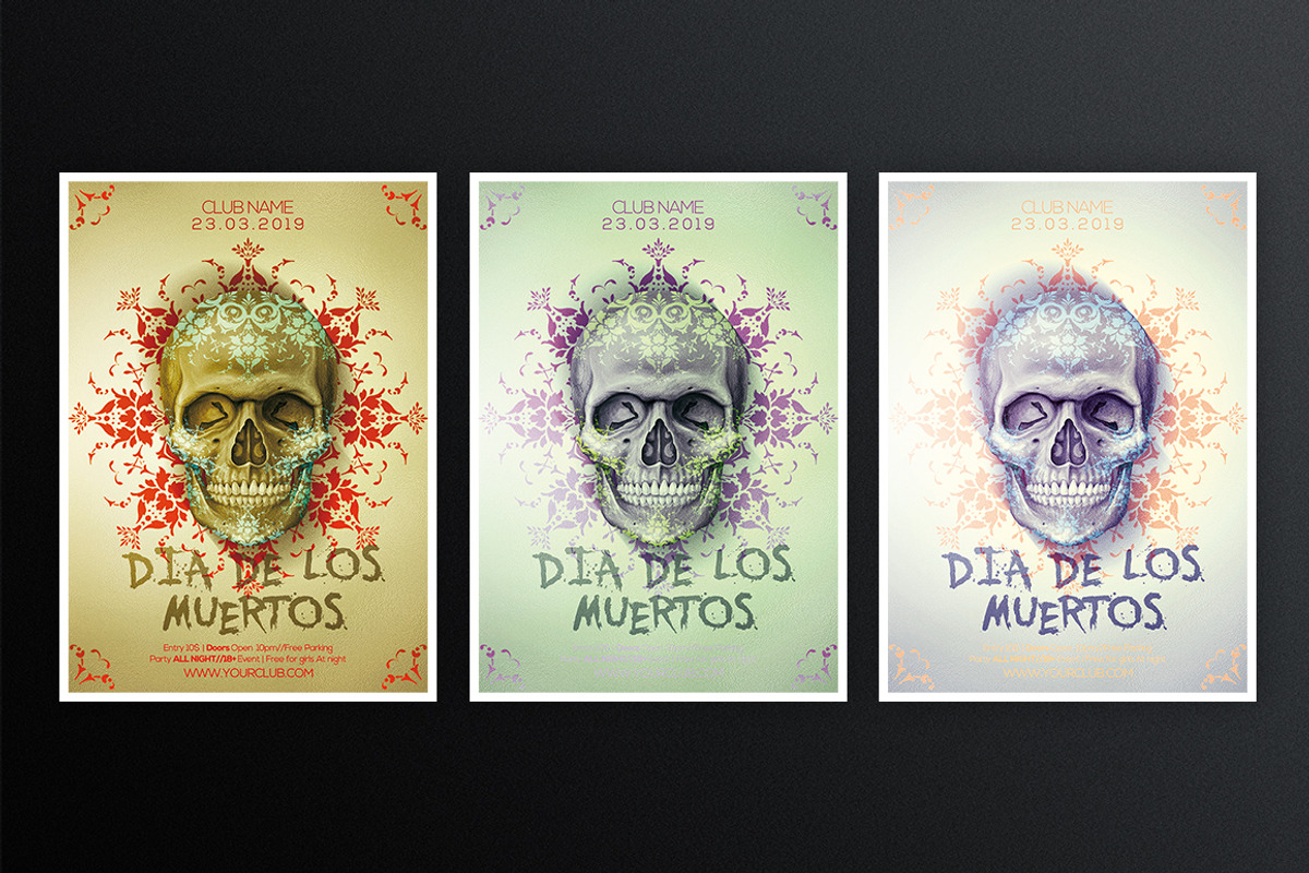 Dia De Los Muertos 4, a Flyer Template by What a Story (Photo 3 of 5)