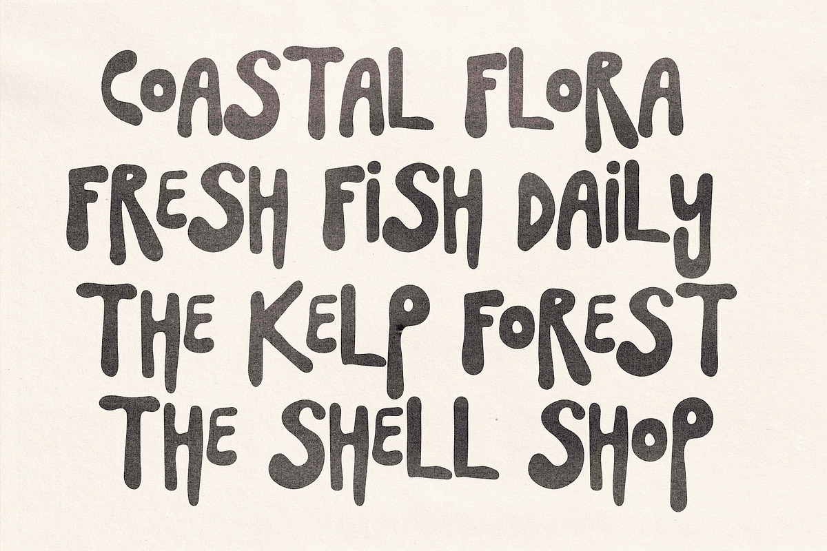 SeaFlower | Hand Drawn Surf Font, a Handwritten Font by Madeline ODonoghue Design (Photo 2 of 12)