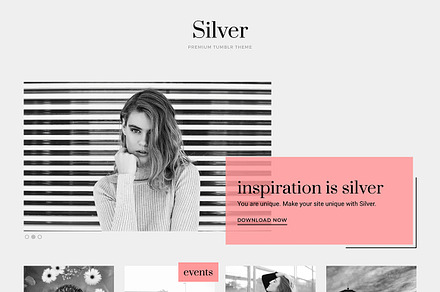 Silver Tumblr Theme