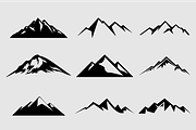 Mountain Shapes For Logos Vol 2, a Shape Add-On by LovePowerDesigns (Thumbnail 1 of 3)