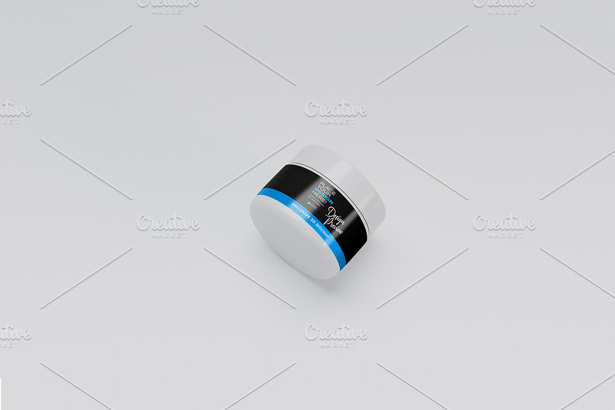 Plastic Cream Jar Mockup Set, a Cups & Container Mockup by artBit Design Studio (Photo 4 of 7)